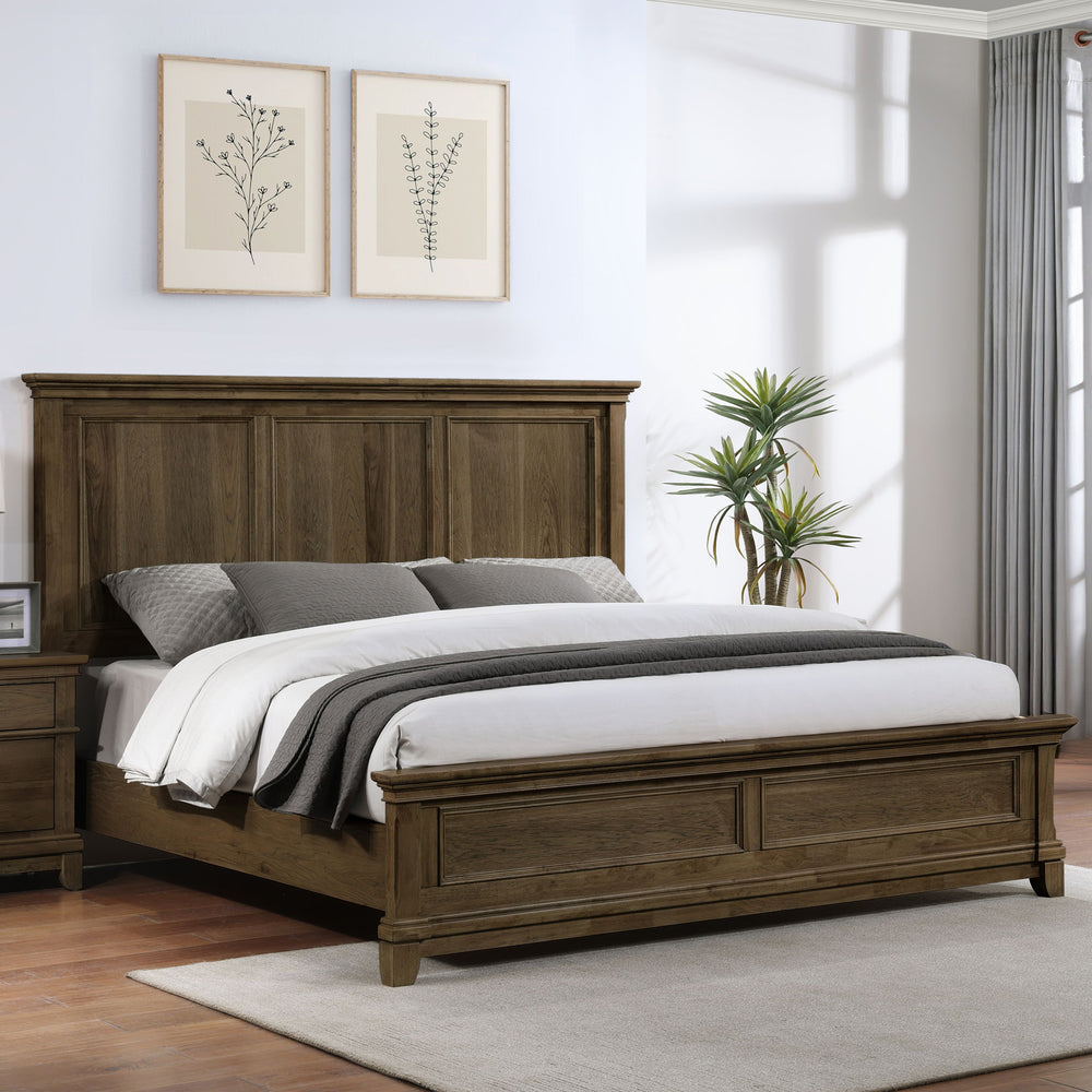Sunstone - Panel Bed Light Brown