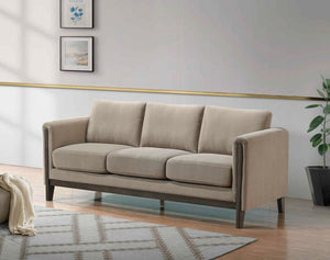 Islington - Fabric Upholstered Panel Arm Sofa - Taupe