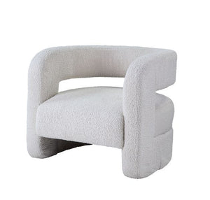 Yitua - Accent Chair - White Teddy Sherpa