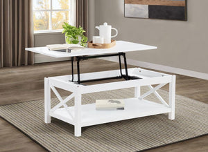 Skyview - 44" Rectangular Lift Top Coffee Table - White