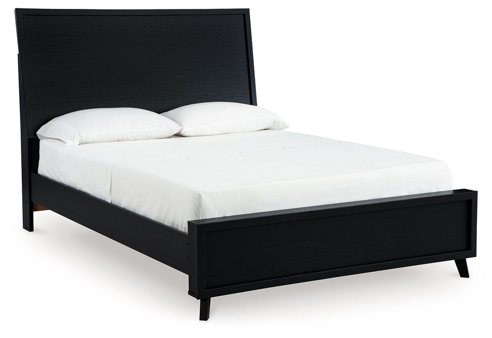 Danziar - Panel Bed Black