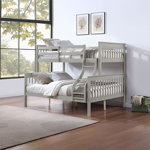 Marita - Bunk Bed Gray Twin over Full
