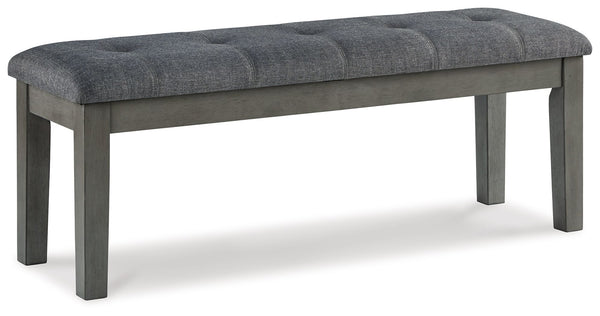 Hallanden - Large UPH Dining Room Bench - Black / Gray