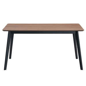 Rebi - Dining Table - Walnut & Black Finish