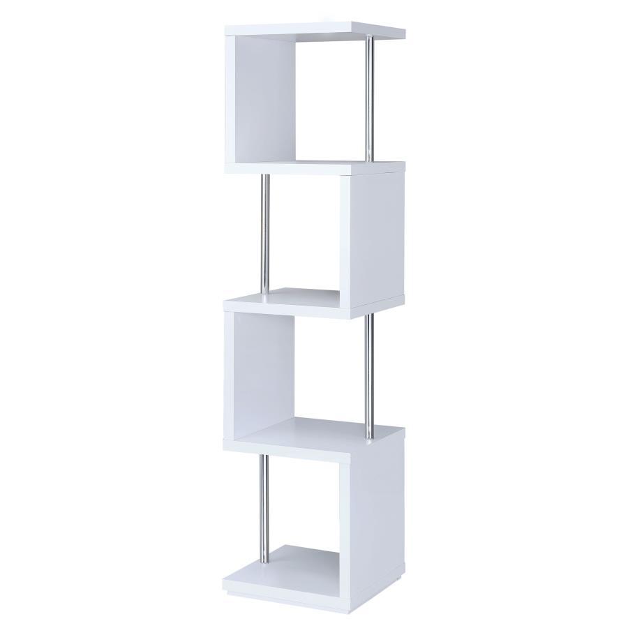 Baxter - 4-shelf Bookcase White