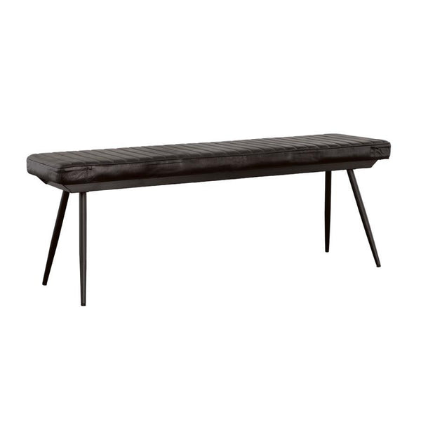 Misty - Leather Upholstered Dining Bench - Antique Espresso