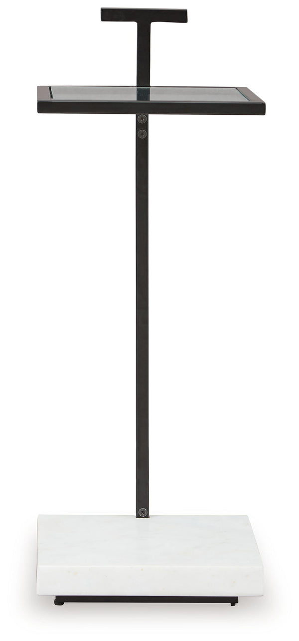 Mannill - Accent Table - Black / White