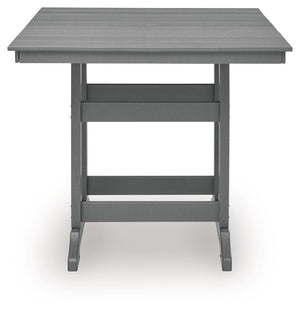 Sanctuary Beach - Square Counter Table With Umbrella Option - Dark Gray