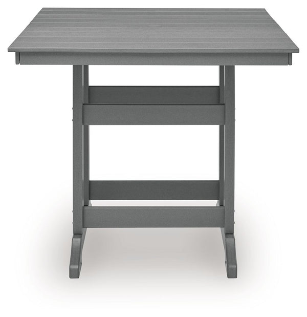 Sanctuary Beach - Square Counter Table With Umbrella Option - Dark Gray