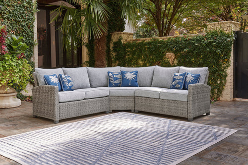 Naples Beach - Sectional Lounge Gray 3 Pc. Sectional Lounge