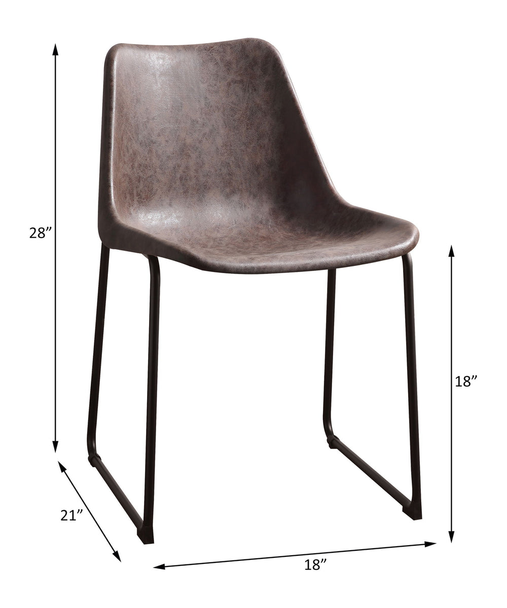 Valgus - Side Chair Dark Brown
