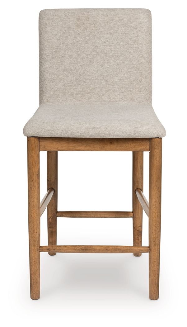 Isanti - Upholstered Barstool (Set of 2) - Light Brown