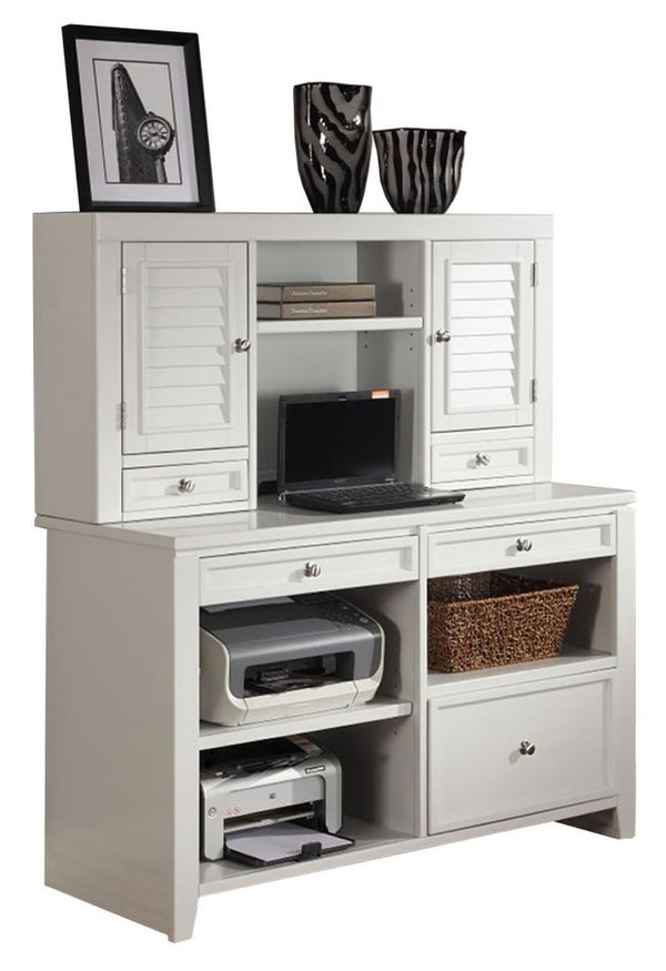 Boca - Credenza With Hutch - Cottage White