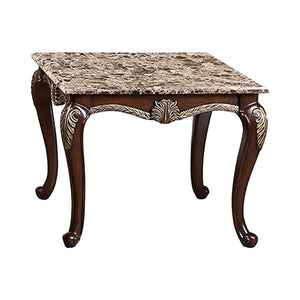 Maximus - Marble Table Dark Brown End Tables