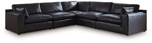 Emilia - Sectional Black 5 Pc. Sectional