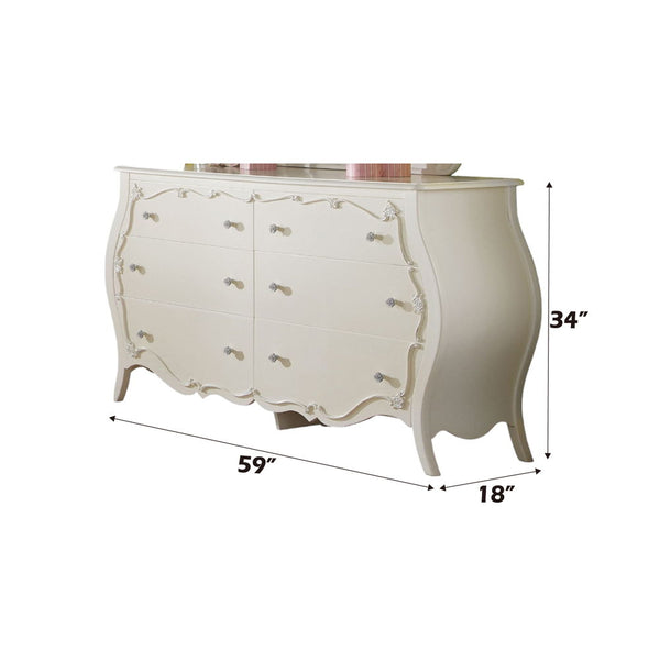 Edalene - Dresser - Pearl White