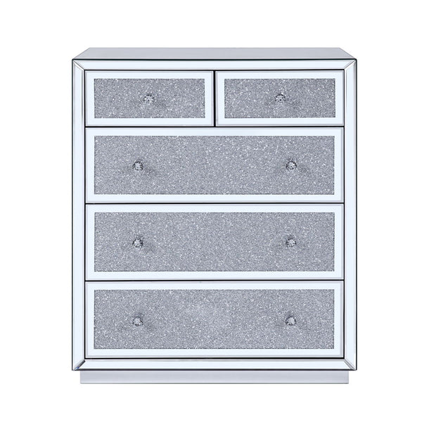 Noralie - Console Cabinet - Faux Diamonds & Mirrored