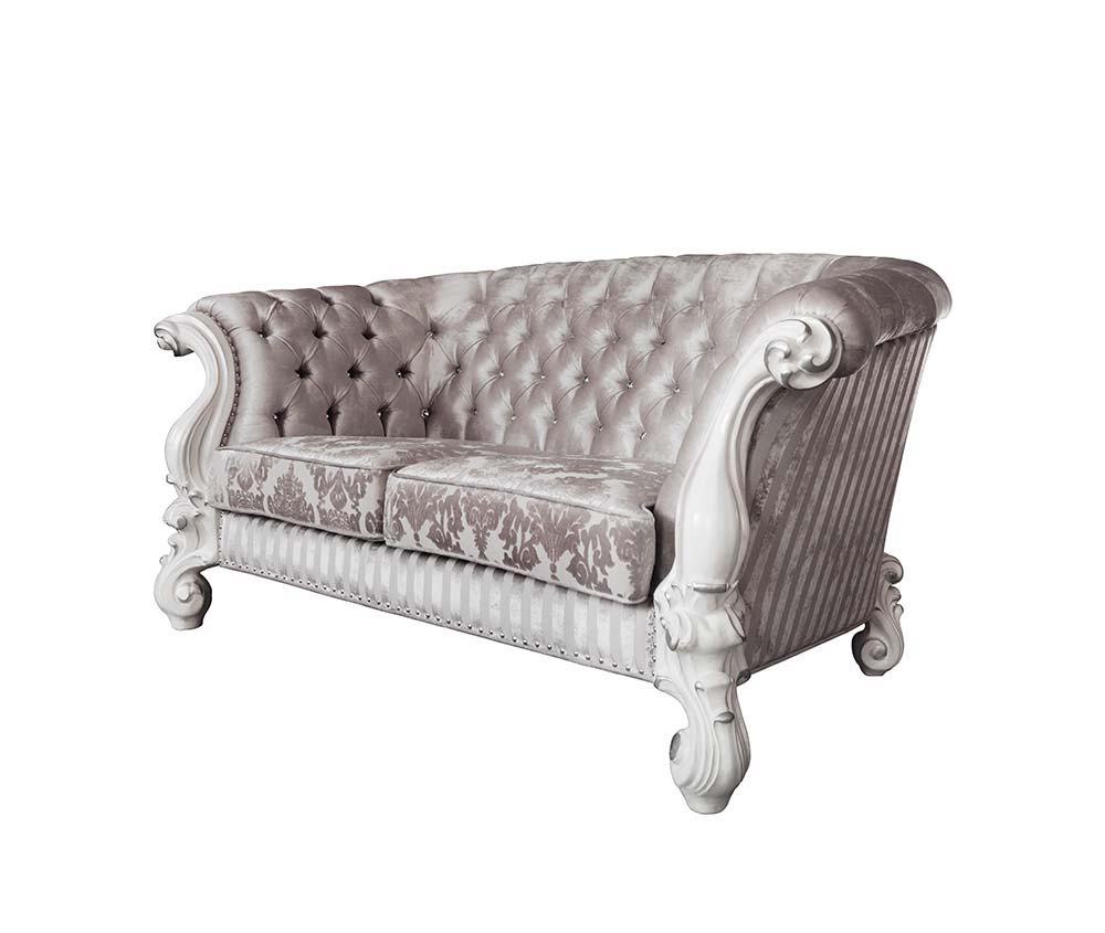 Versailles - Loveseat With 5 Pillows Cherry Oak