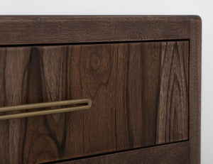 Praga - 4-Drawer Chest - Almond / Barrel Brown
