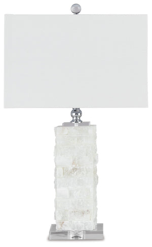 Malise - Alabaster Table Lamp  - White