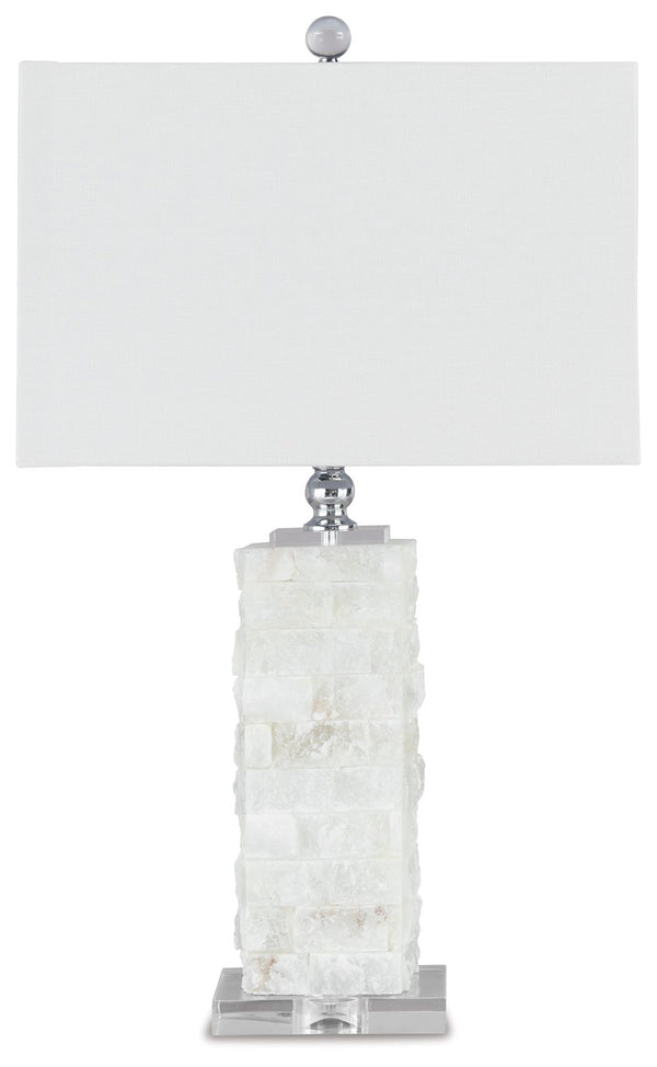 Malise - Alabaster Table Lamp  - White