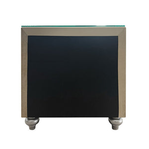 Lucienne - Nightstand - Beige Velvet