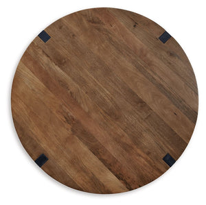 Hanneforth - Round Cocktail Table - Brown