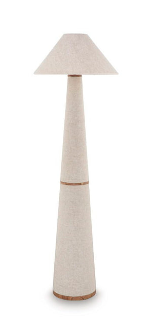 Dellridge - Metal Floor Lamp - Light Beige