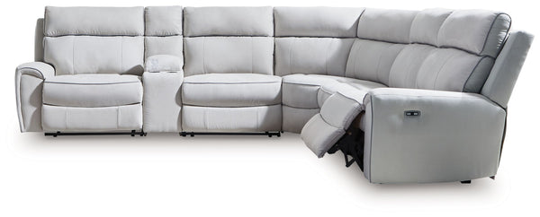 Social Pointe - Reclining Sectional Gray