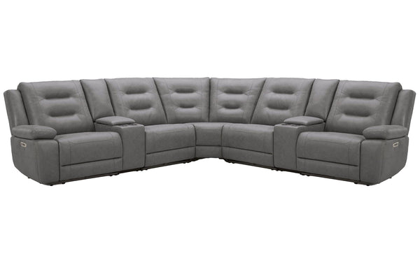 Caldwell - Modular Power Reclining Sectional Theo Fog 7 Pc. Sectional