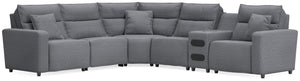 Modmax II - Reclining Sectional - Salt And Pepper