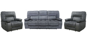 Chapman - Reclining Sofa Set Dark Gray 3 Pc. Sofa, 2 Recliners