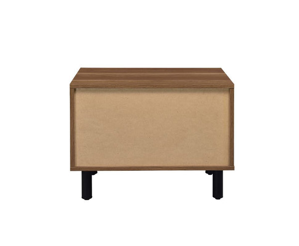 Trolgar - Accent Table - Brown Oak & Black