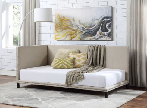 Yinbella - Full Daybed - Beige Linen