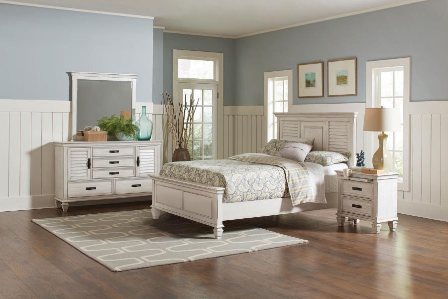 Franco - Panel Bed Bedroom Set White