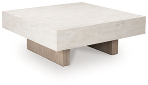 Jorlaina - Rectangular Table Beige Cocktail Tables