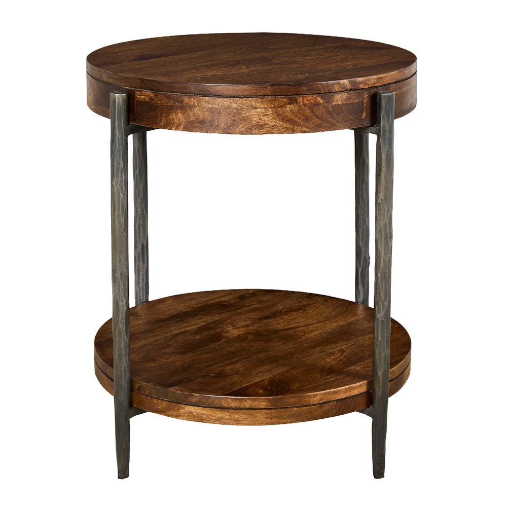 Bengal - 41" Round Cocktail Table With 2 End Tables - Hickory Brown