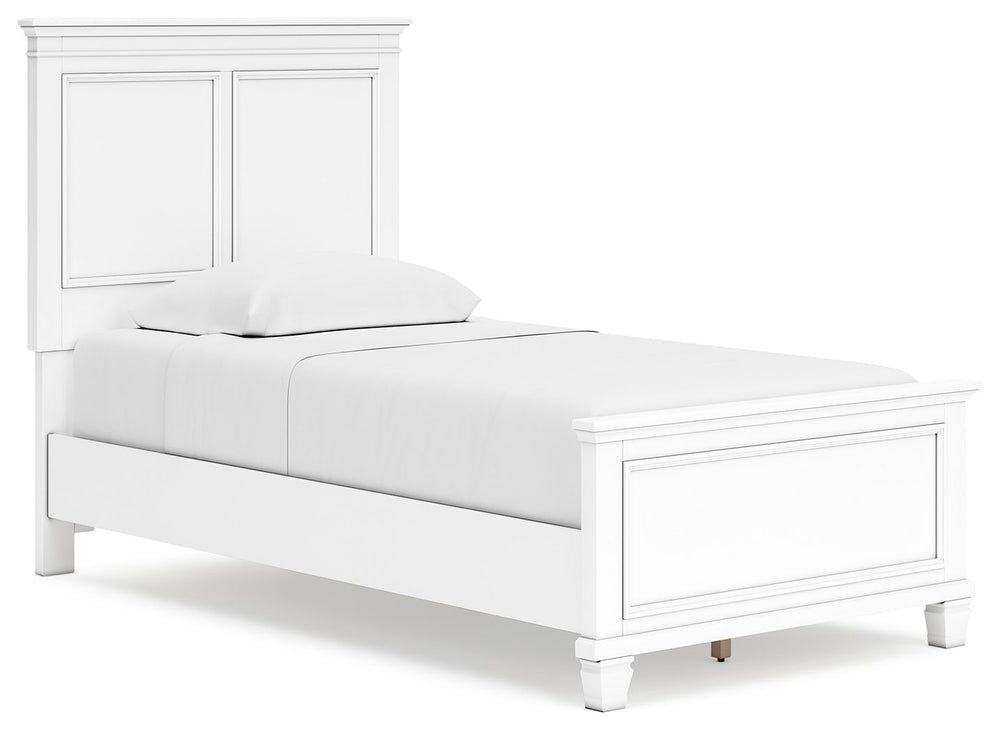 Fortman - Panel Bed White Queen None