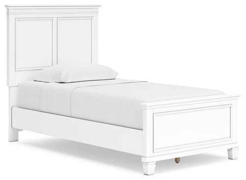 Fortman - Panel Bed White Twin None