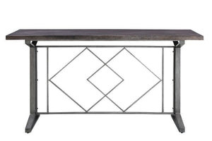 Evangeline - Counter Height Table - Salvaged Brown & Black
