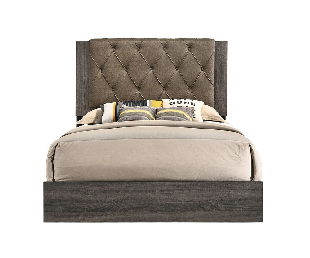 Avantika - Bed Rustic Gray Oak King