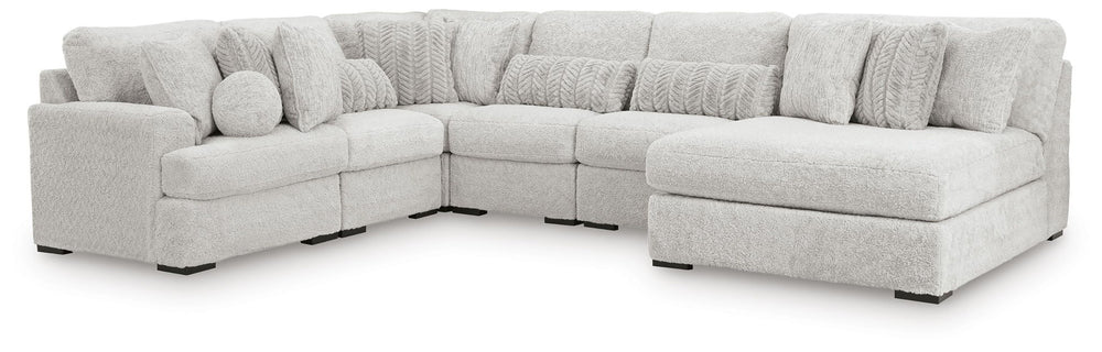 Cuddle Plush - Sectional White 3 Pc. Sectional With Armless Chaise And LAF Corner Chair