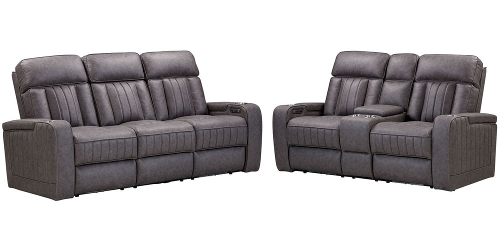 Equinox - Power Reclining Sofa Set Mercury 3 Pc. Sofa, 2 Recliners