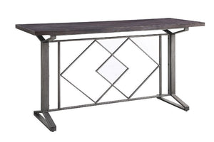 Evangeline - Counter Height Table - Salvaged Brown & Black