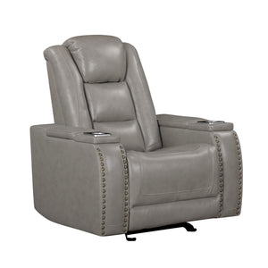 Breckenridge II - Glider Recliner Gray Power Reclining