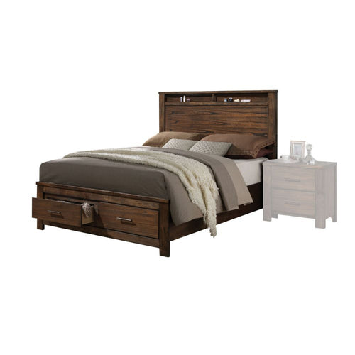 Merrilee - Bed w/Storage Oak