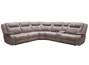 Blake - Sectional Dark Brown 6 Pc. Sectional