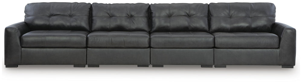 Brindley Pier - Sectional Black 2 Pc. Sectional Loveseat