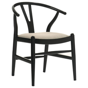 Crestmont - Wood Wishbone Dining Side Chair (Set of 2) - Black