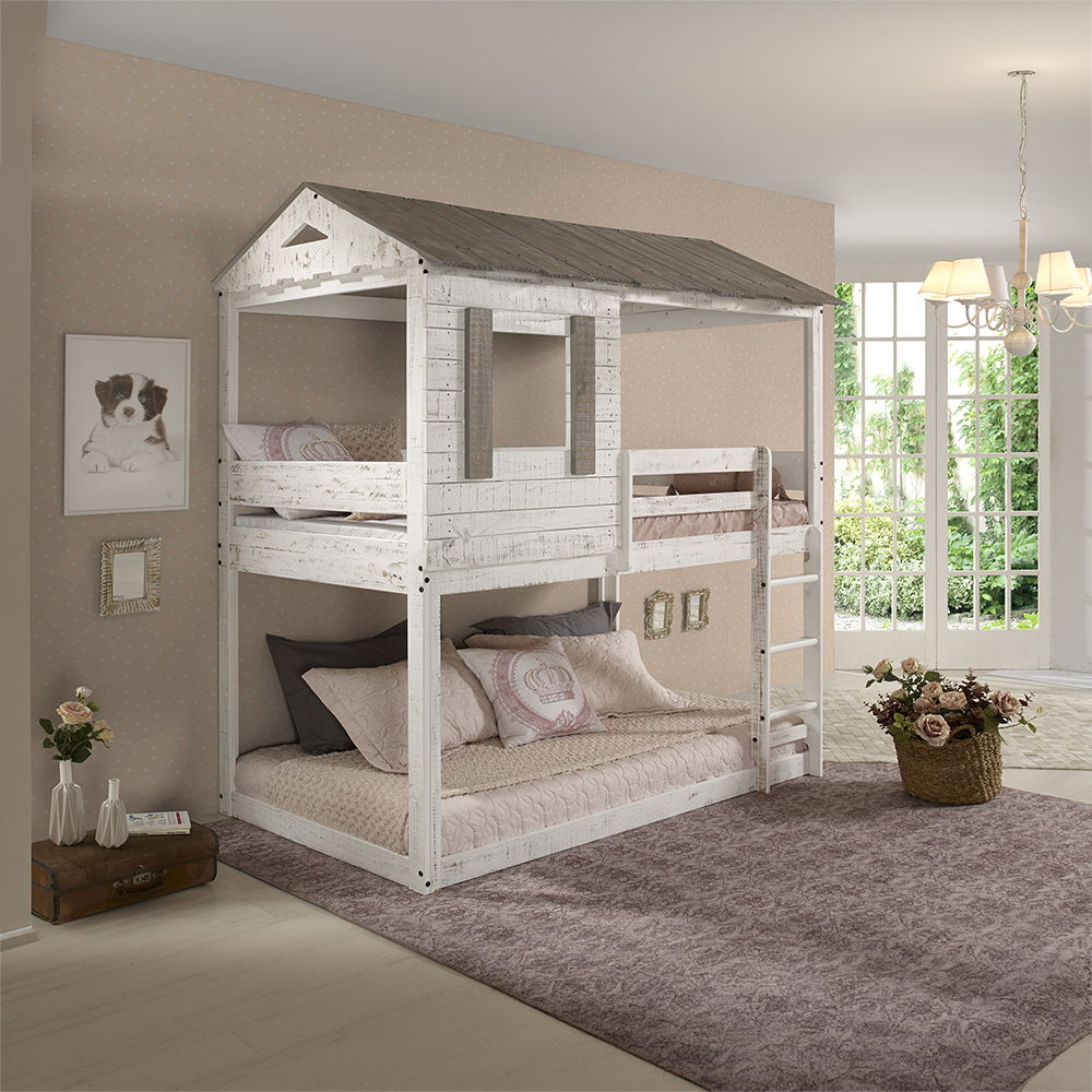 Darlene - Bunk Bed Rustic White